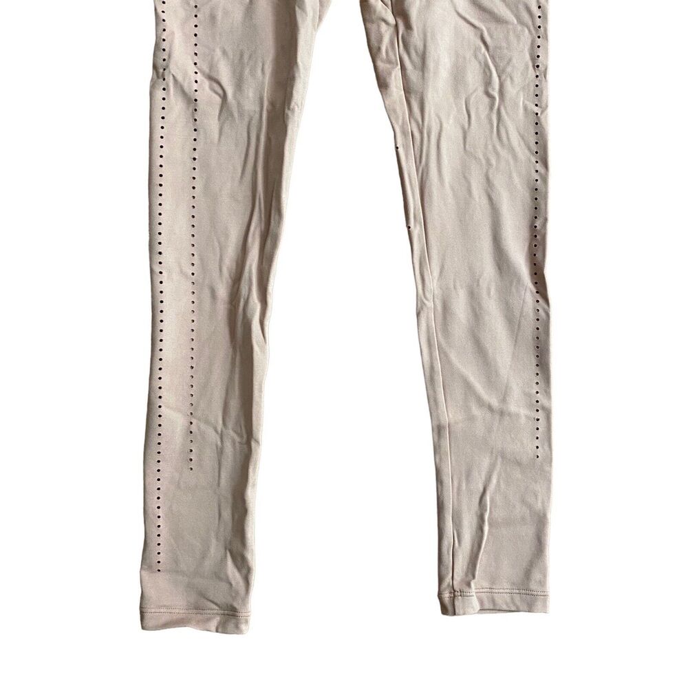 Gymshark XS Leggings Workout Activewear Eyelet Blush Pink Nude - Picture 5 of 12